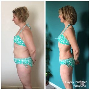 Online weight loss coach - client result