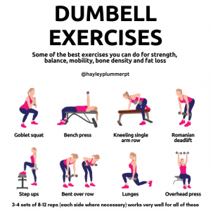 Dumbell exercises