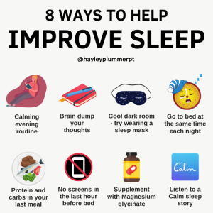 how to improve sleep